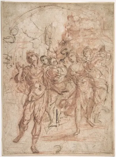 Scene of Celebration with Dancing and Music-Making (Jephtha and his Daughter?)