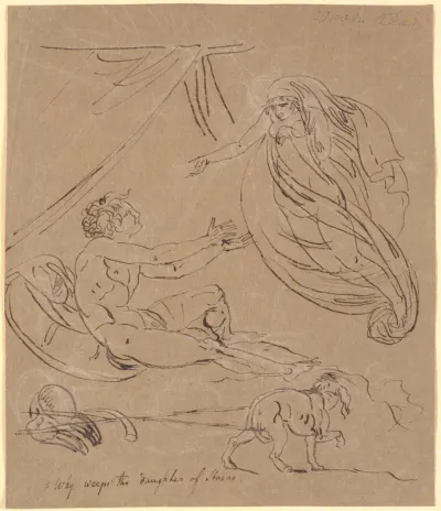 Scene of Ossian; Agandecca viser sig for Fingal. Af Fingal-digtet