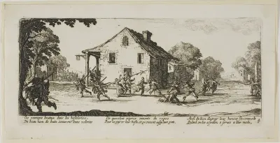 Scene of Pillage, plate four from The Large Miseries of War