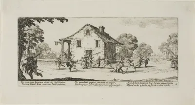 Scene of Pillage, plate four from The Miseries of War