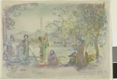 Scene on a Lake in the Morning