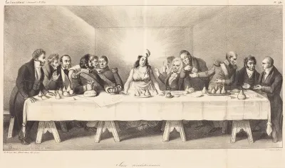 Scène révolutionnaire: Parody on the Last Supper