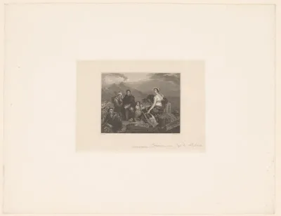 Scène uit Corinne van Madame de Staël