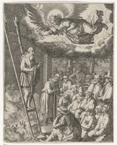 Scène uit de Apocalyps (Apoc. 20:1-3)