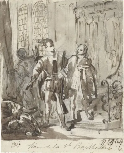 Scène uit de Bartholomeusnacht, 1572