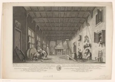 Scène uit de opera De Kuiper