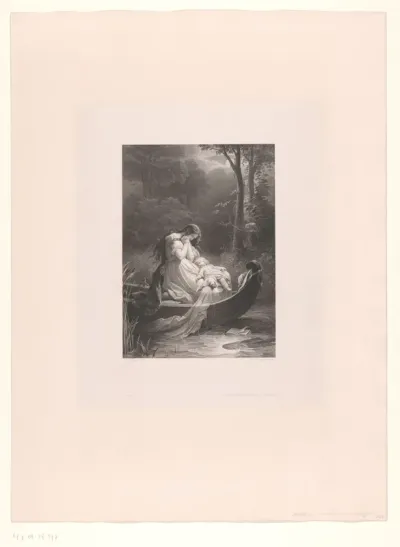 Scène uit Die Wahlverwandtschaften van Johann Wolfgang von Goethe