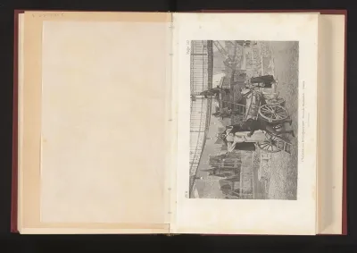 Scène uit een toneelstuk over Jeanne d'Arc in Hippodrome de Longchamp, Parijs
