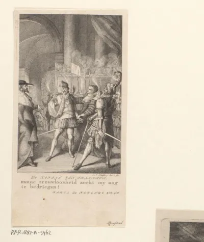 Scène uit het treurspel Karel de IX