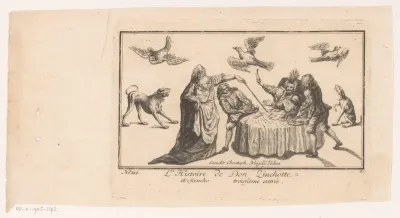 Scène uit het verhaal van Don Quichot
