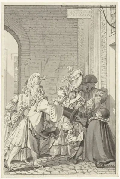 Scène voor een notariskantoor