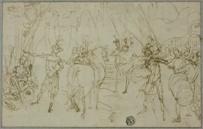 Scene with Soldiers