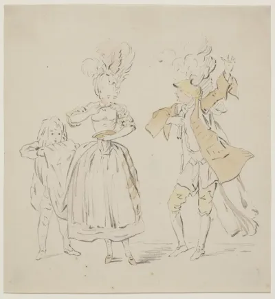 Scenebillede fra Johan Herman Wessels "Kærlighed uden Strømper"