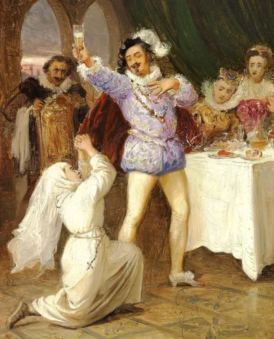Scenery from Mozart's Don Giovanni with court singer Christian Hansen