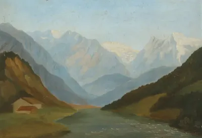 Scenery from the Etsch Valley seen from Varenna