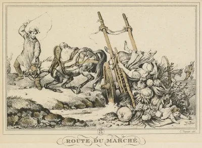 Scenes of Daily Life, Roads and Paths: Road to Market (Scènes de la vie quotidienne, Routes et Chemins: Route du Marché)