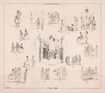 Scènes uit Les Plaideurs van Racine