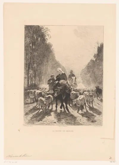 Schaapherders met lastdieren