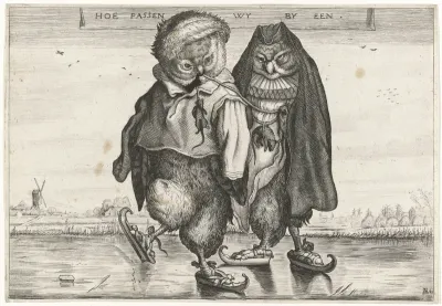 Schaatsende uilen