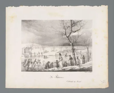 Schaatspret op een vaart