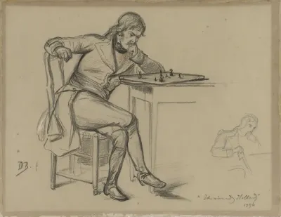 Schakende man