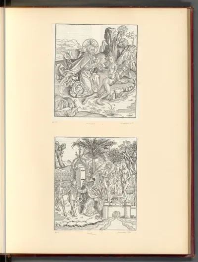 Schedel, Hartmann: Weltchronik, Schöpfung Evas; Sündenfall (Buchillustration)