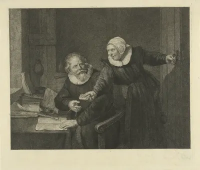 Scheepsbouwer Jan Rijcksen en zijn vrouw Griet Jans