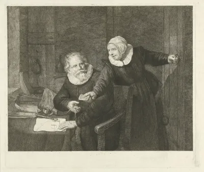 Scheepsbouwer Jan Rijcksen en zijn vrouw Griet Jans