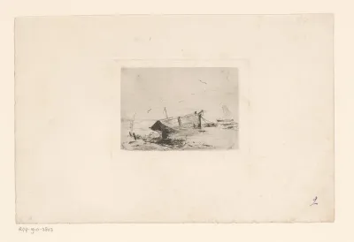 Scheepswrak in het water