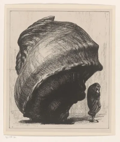 Schelp met netsuké