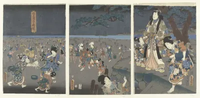 Schelpen rapen op het strand van Akashi