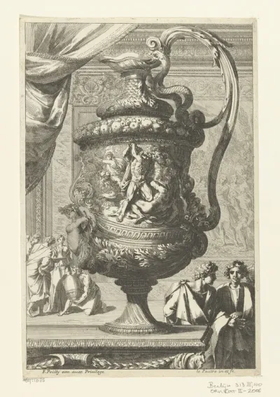 Schenkkan met Hercules en Caccus