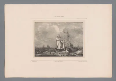 Schepen aan de kust