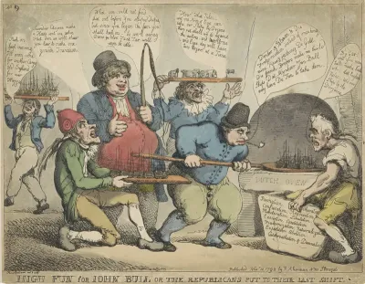 Schepen bakken voor de Britten, 1798