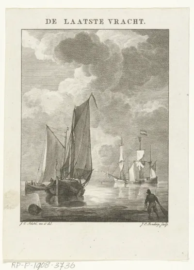 Schepen gaan voor anker