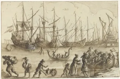 Schepen in een haven