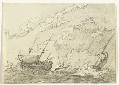 Schepen in een storm