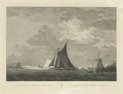 Schepen op het IJ bij het Blauwhoofd te Amsterdam, 1762