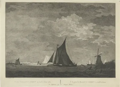 Schepen op het IJ bij het Blauwhoofd te Amsterdam, 1762