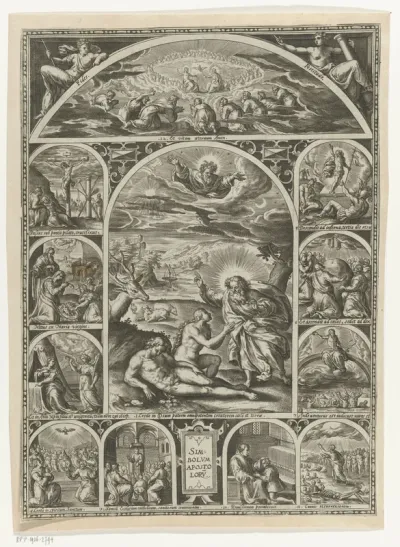 Schepping van Adam en Eva en scènes uit het leven van Christus
