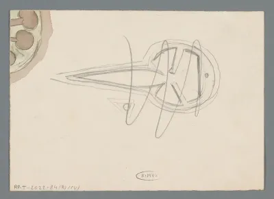 Schets en fragment van een ontwerp