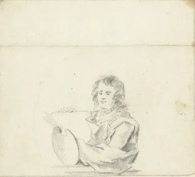 Schets naar zelfportret van Adriaen van der Werff