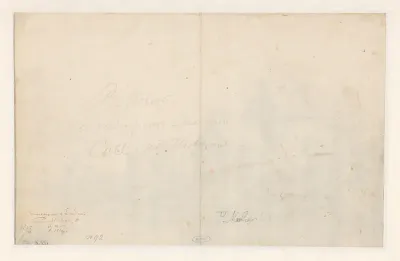 Schets van de Heeswijkerpoort/ recto: Gezicht op de Heeswijkerpoort, Montfoort