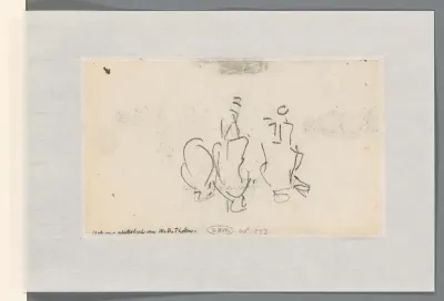 Schets van drie figuren