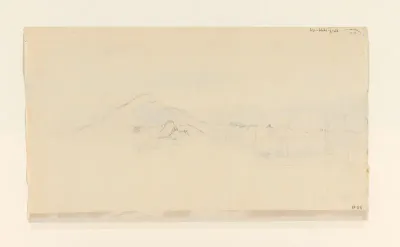 Schets van een berglandschap