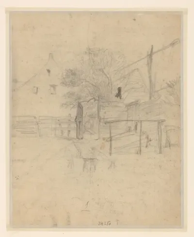 Schets van een boerderij