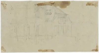 Schets van een huis