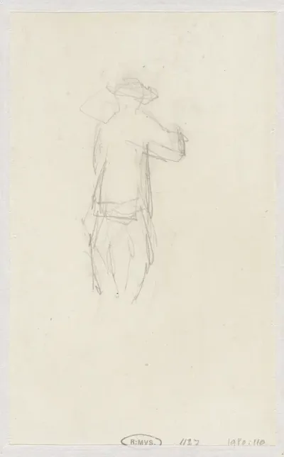 Schets van een staande figuur