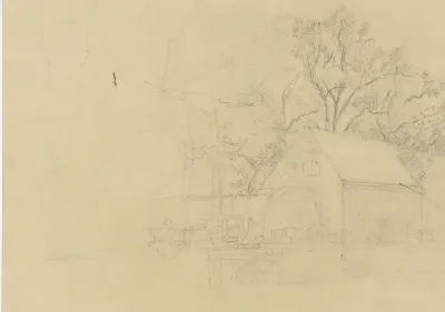 Schets van een watermolen