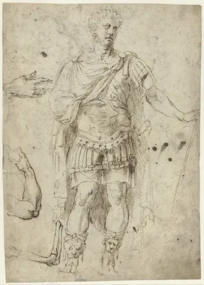 Schets van keizer Trajanus